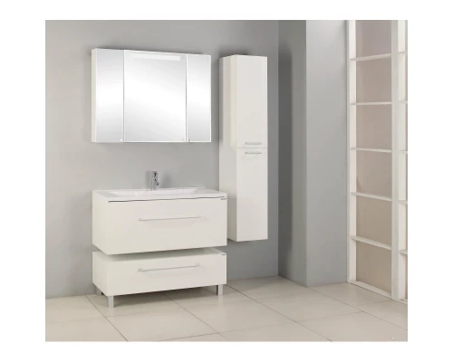 Комплект мебели белый глянец 100 см Акватон Мадрид 1A126901MA010 + 1A70473KPR010 + 1A111602MA010