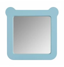 Зеркало КАСПЕР МИШКА, квадратное, голубой матовый