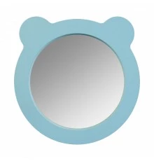 Зеркало КАСПЕР МИШКА , круглое, голубой матовый