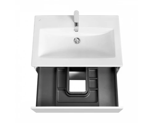 Тумба СОХО 75, белый глянец (под раковину ЭЛИНА 75)