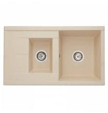 Мойка для кухни  Делия 87 870x510x218 мм, прямоуг. с крылом и доп. чашей, шампань