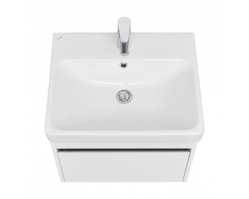 Тумба МАРТИ 55, подвесная, белая, ясень шимо (под раковину АДРИАНА 55)