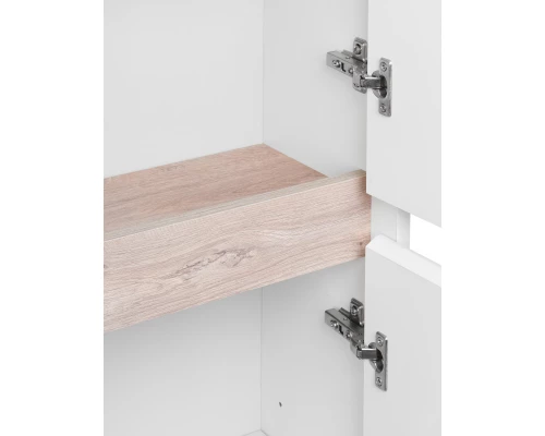 Пенал подвесной белый глянец/дуб эндгрейн R Акватон Нортон 1A249403NT01R