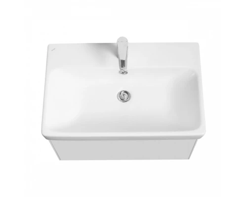 Тумба АСТИ 70, белый матовый/белый глянец  (под раковину АДРИАНА 70)