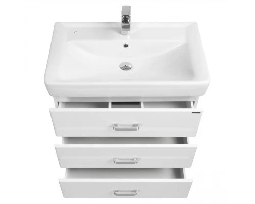 Тумба АМЕРИНА 80 М, белая (под раковину ТИГОДА 80)