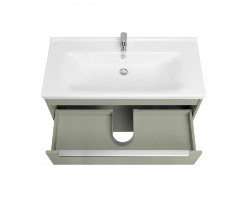 Тумба-умывальник ХОУП 100, 1 ящ., подвесная, хаки (под раковину МИРАНДА 100)