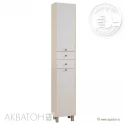 Шкаф-колонна с бельевой корзиной Альпина дуб молочный Акватон 1A133603AL530 Шкаф-колонна с бельевой корзиной Альпина дуб молочный Акватон 1A133603AL530