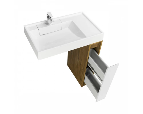 Тумба без фасада ЛОНДРИ 20 (под раковину РЕЙН 80), под с/маш., дуб рустикальный