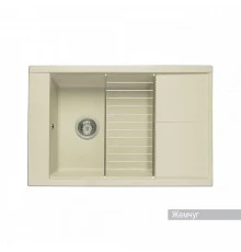 Мойка для кухни Делия 78 787x516x218 мм, прямоуг. с крылом, жемчуг
