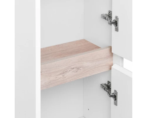 Шкаф-колонна НОРТОН 34, подвесная, правая, белая