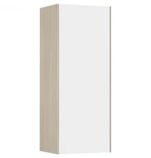 Шкаф одностворчатый 34,6x85 см белый глянец/ясень шимо L/R Акватон Асти 1A262903AX010
