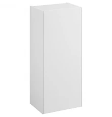 Шкаф одностворчатый 34,6x85 см белый глянец/белый матовый L/R Акватон Асти 1A262903AX2B0