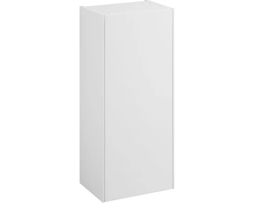 Шкаф одностворчатый 34,6x85 см белый глянец/белый матовый L/R Акватон Асти 1A262903AX2B0
