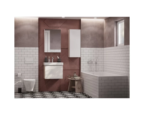 Тумба белый глянец/ясень шимо 53,2 см Акватон Асти 1A263101AXD70