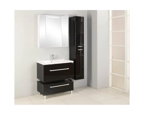 Тумба Мадрид 100 М чёрный глянец Акватон 1A126901MA950