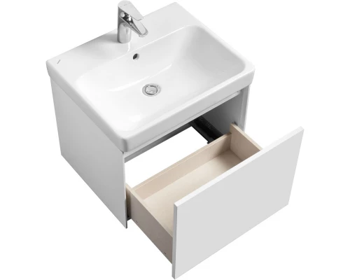 Тумба белый глянец/белый матовый 53,2 см Акватон Асти 1A263101AX2B0