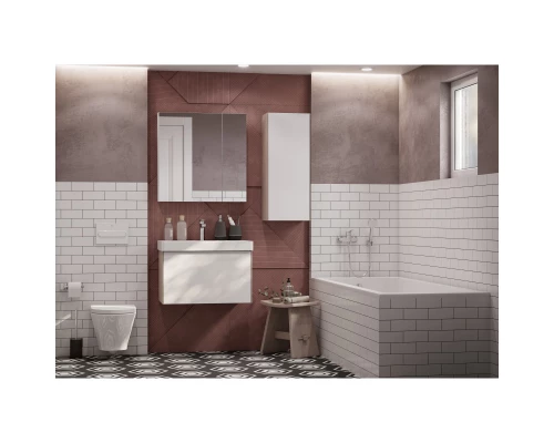 Тумба белый глянец/ясень шимо 68,2 см Акватон Асти 1A263001AXD70