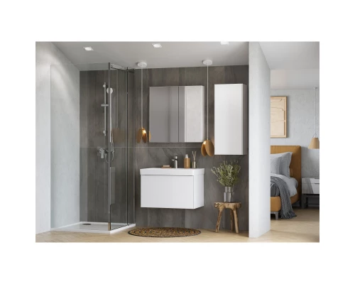 Тумба белый глянец/белый матовый 68,2 см Акватон Асти 1A263001AX2B0