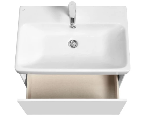 Тумба белый глянец/белый матовый 68,2 см Акватон Асти 1A263001AX2B0