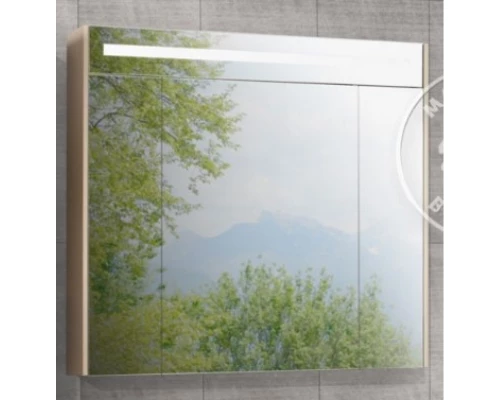 Зеркальный шкаф Блент 100 кремовый Акватон 1A166502BLA70