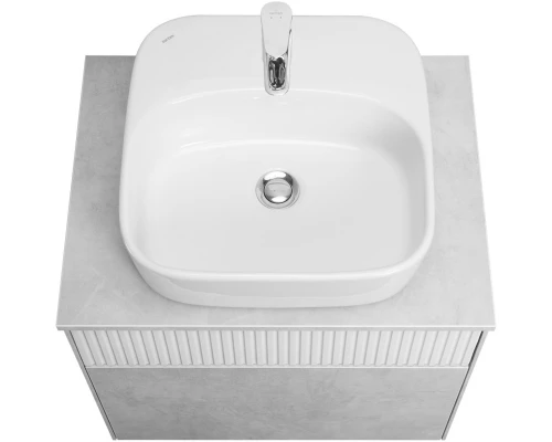 Тумба светло-серый/белый матовый 60 см Акватон Марбл 1A276101MH4C0