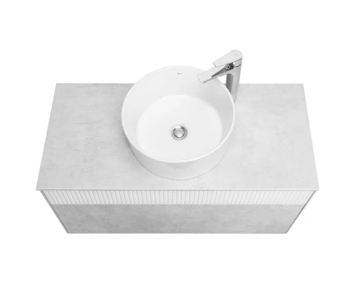 Тумба светло-серый/белый матовый 100 см Акватон Марбл 1A276301MH4C0