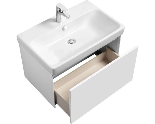 Тумба с раковиной белый глянец/белый матовый 70,5 см Акватон Асти 1A2630K0AX2B0