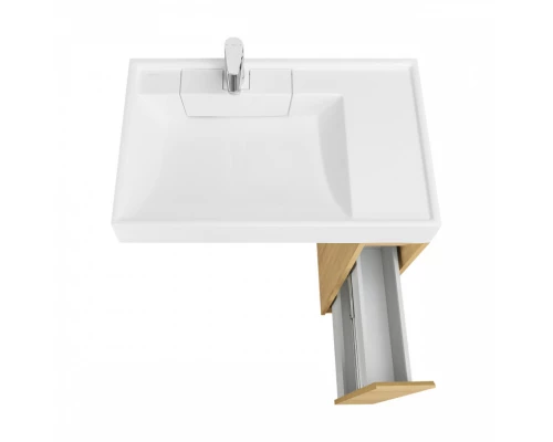 Тумба без фасада ЛОНДРИ 20 (под раковину РЕЙН 80), под с/маш., дуб сантана