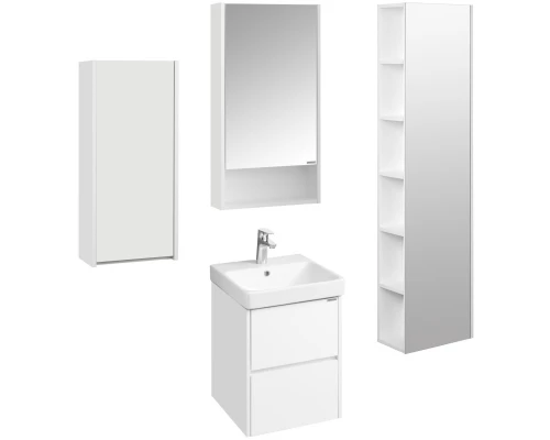 Зеркальный шкаф 45x85 см белый матовый L/R Акватон Сканди 1A252002SD010