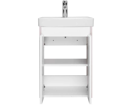 Тумба белый глянец/дуб верона 38 см Акватон Сканди Doors 1A278701SDB20