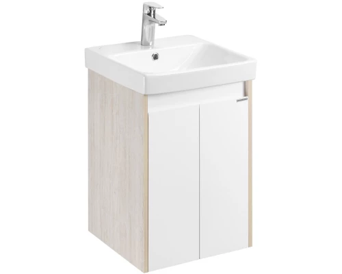 Тумба белый глянец/дуб верона 38 см Акватон Сканди Doors 1A278701SDB20