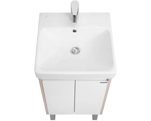 Тумба белый глянец/дуб верона 38 см Акватон Сканди Doors 1A278701SDB20