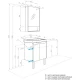 Тумба белый глянец/белый матовый 48 см Акватон Сканди Doors 1A278801SD010