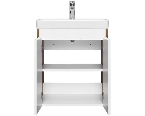 Тумба белый глянец/дуб рустикальный 48 см Акватон Сканди Doors 1A278801SDZ90