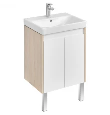 Тумба белый глянец/дуб верона 48 см Акватон Сканди Doors 1A278801SDB20