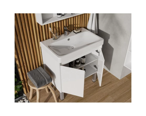 Тумба белый глянец/белый матовый 63 см Акватон Сканди Doors 1A278901SD010