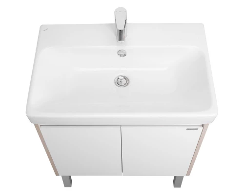 Тумба белый глянец/дуб верона 63 см Акватон Сканди Doors 1A278901SDB20