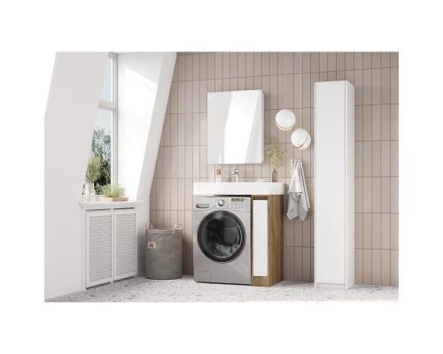 Зеркальный шкаф 59,8x75 см белый глянец L/R Акватон Лондри 1A278502LH010