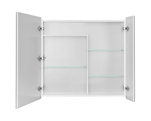 Зеркальный шкаф 80x75 см белый глянец Акватон Лондри 1A267202LH010