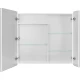 Зеркальный шкаф 80x75 см белый глянец Акватон Лондри 1A267202LH010