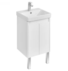 Тумба с раковиной AQUATON Сканди Doors 45 1A2787K0SD010 белый глянец/белый матовый