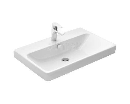 Тумба с раковиной белый глянец/белый матовый 70,5 см Акватон Сканди Doors 1A2789K0SD010