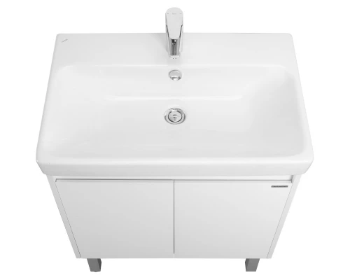 Тумба с раковиной белый глянец/белый матовый 70,5 см Акватон Сканди Doors 1A2789K0SD010