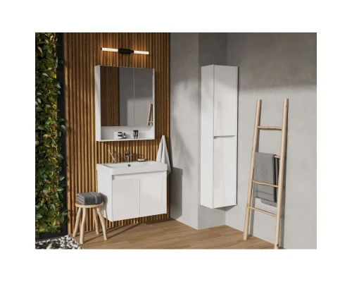 Тумба с раковиной белый глянец/белый матовый 70,5 см Акватон Сканди Doors 1A2789K0SD010