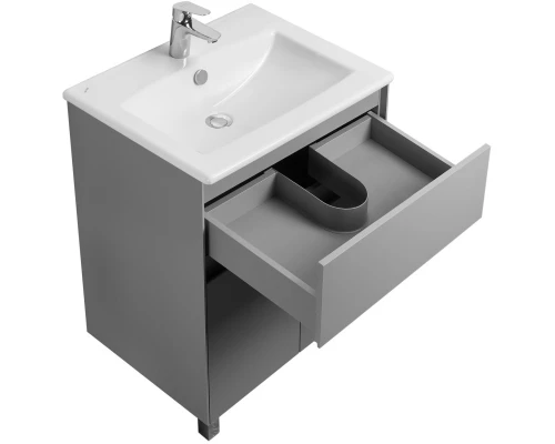 Тумба с раковиной туманный серый 60 см Акватон Форест 1A2782K0FR4D0