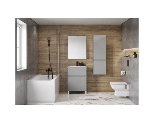 Тумба с раковиной туманный серый 60 см Акватон Форест 1A2782K0FR4D0