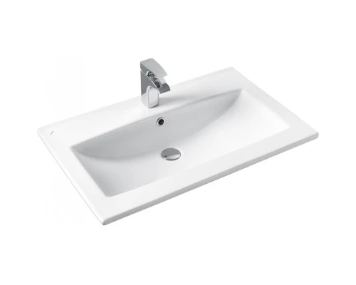 Тумба с раковиной дуб рошелье/сумеречный голубой 75 см Акватон Форест 1A2783K0FR9C0