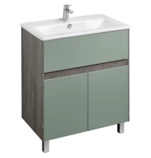 Тумба с раковиной дуб рошелье/сумеречный голубой 75 см Акватон Форест 1A2783K0FR9C0