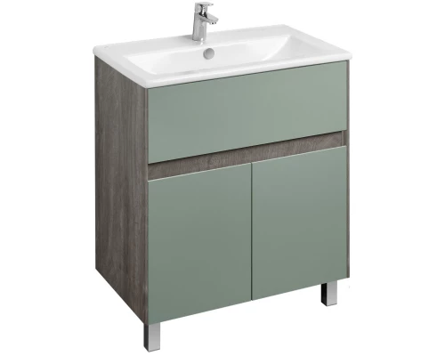 Тумба с раковиной дуб рошелье/сумеречный голубой 75 см Акватон Форест 1A2783K0FR9C0