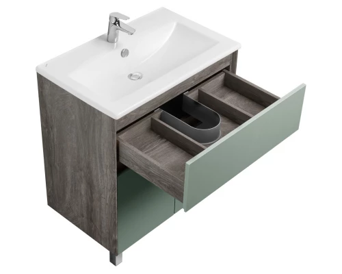 Тумба с раковиной дуб рошелье/сумеречный голубой 75 см Акватон Форест 1A2783K0FR9C0